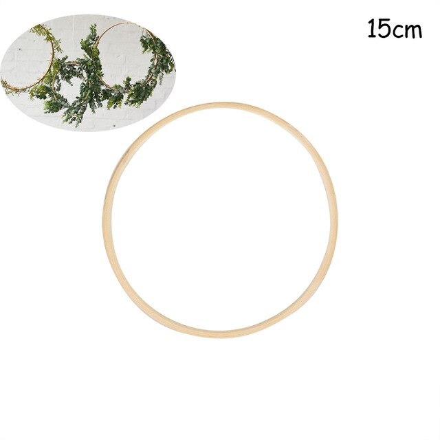 Qfdian Christmas 10-40cm Gold Iron Metal Ring Hoop Wreath Garland Floral Wreath For Home DIY Handmade Door Hanging Wedding Decoration Baby Shower