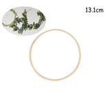 Qfdian Christmas 10-40cm Gold Iron Metal Ring Hoop Wreath Garland Floral Wreath For Home DIY Handmade Door Hanging Wedding Decoration Baby Shower