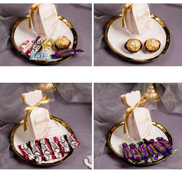 Qfdian wedding decorations  Creative Wedding Carton Candy Box Vase Box Love Sansheng for Party Chocolate box packaging/Wedding Favours candy Boxes