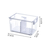 Transparent Acrylic Refrigerator Food Storage Box Compartment Fridge Fruit Vegetable Drawer Storage Bin Pantry Freezer Container