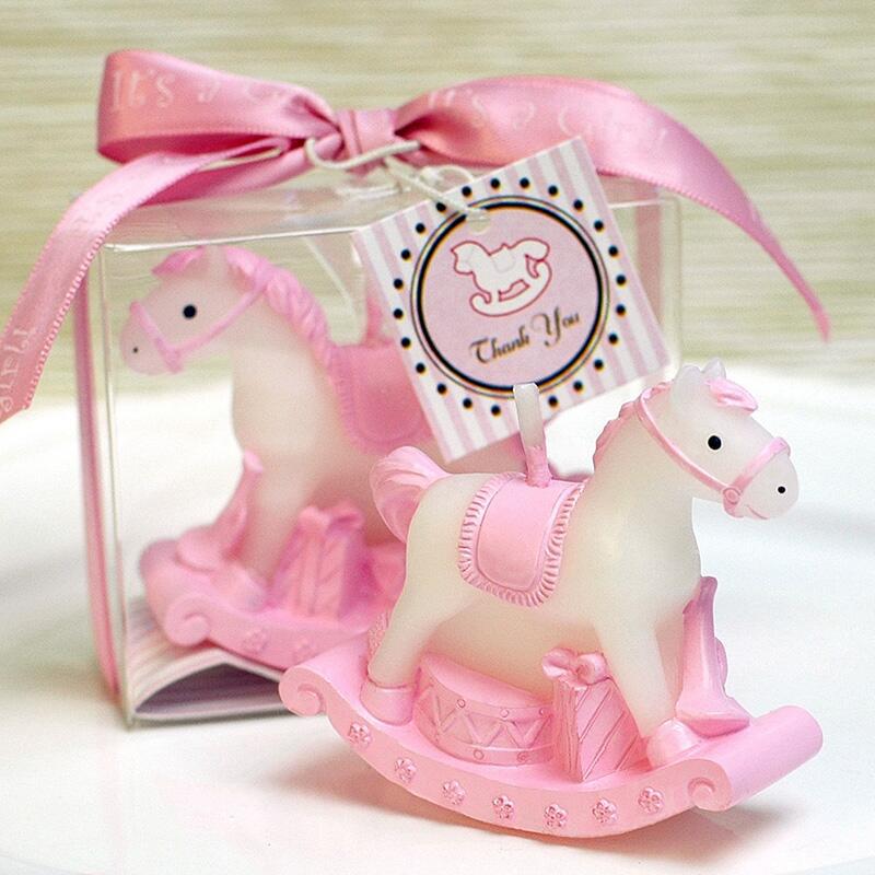 Qfdian Party decoration 30PCS Rocking Horse Candle Favors for Baby Shower Kids Birthday Gifts Baptism Keepsake Event Anniversary Favours