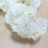 Qfdian wedding decorations hot sale new 20PCS Cherry Blossom Flower Branch High Quality Lifelike Fake Flower DIY Home Party Decoration Wedding Arch Decoration
