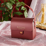 Qfdian Party decoration High-end red Chinese gift box Wedding gifts for guests Chocolate Treat Candy Gift Bag Christmas Baby Shower Birthday Party box