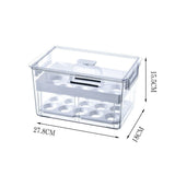 Transparent Acrylic Refrigerator Food Storage Box Compartment Fridge Fruit Vegetable Drawer Storage Bin Pantry Freezer Container