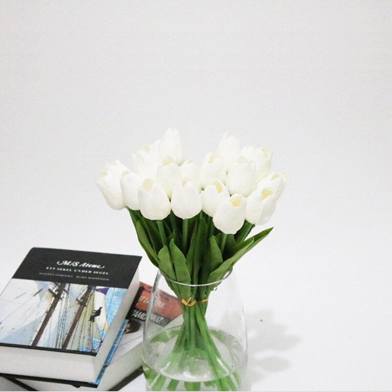 Tulip Artificial Flower Real Touch Artificial Bouquet Fake Flower Wedding Decoration Flowers Tulips For Home Decoration Tulipany