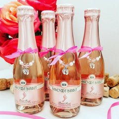 Qfdian Party gifts Party decoration hot sale new Pink blue boy girl baby shower Gender Reveal Baptism Christening first birthday feet champagne Wine glass Charm decoration gift