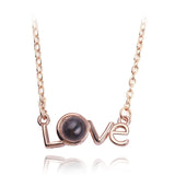 Qfdian valentines day decorations for the home Present Gift Wife Supply Romantic Engagement Heart Languages Says Necklace Valentines Christmas Girlfriend You Anniversary Love