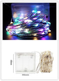 Qfdian New Year's Decor for home 1 M 10/3 M 20 Lamp Photo Clip Christmas Tree Decorations LED garland Xmas Ornaments Natal Navidad.LW