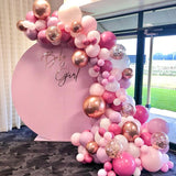 115pcs Balloon Arch Garland Rose Gold Chorme Metallic Balloons Pink Globos Happy Birthday Party Decorations Wedding Baby shower