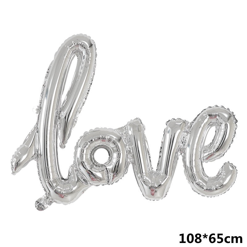 Qfdian Party decoration 91*65cm Love Bear Aluminum Foil Balloon Kids Birthday Party Wedding Decoration Baby Shower Helium Balloon Air Globos Supplies