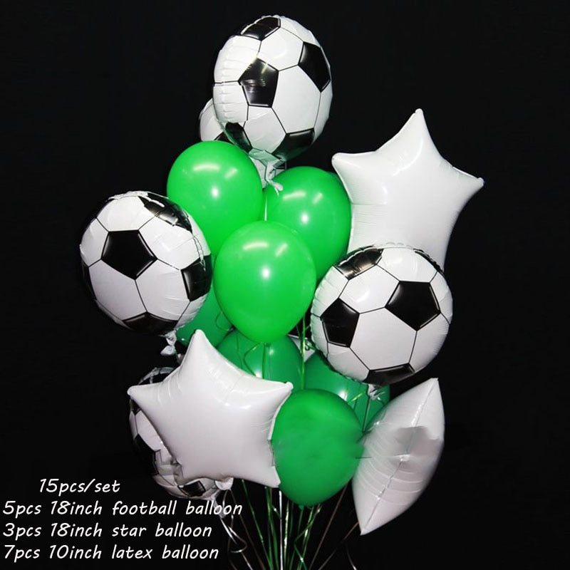 Qfdian Party decoration hot sale new Golden Trophy 18inch Football Star Foil Balloons Boy Man Birthday Party Decor Sports Games Air Balls Globos Baby Shower Supplies