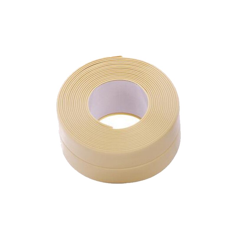 Qfdian Cozy apartment aesthetic PVC Self Adhesive Tape Sealing Tape Shower Bathroom Kitchen Mold Proof Anti-moisture Waterproof Tape Caulk Strip Adhesive Sealer