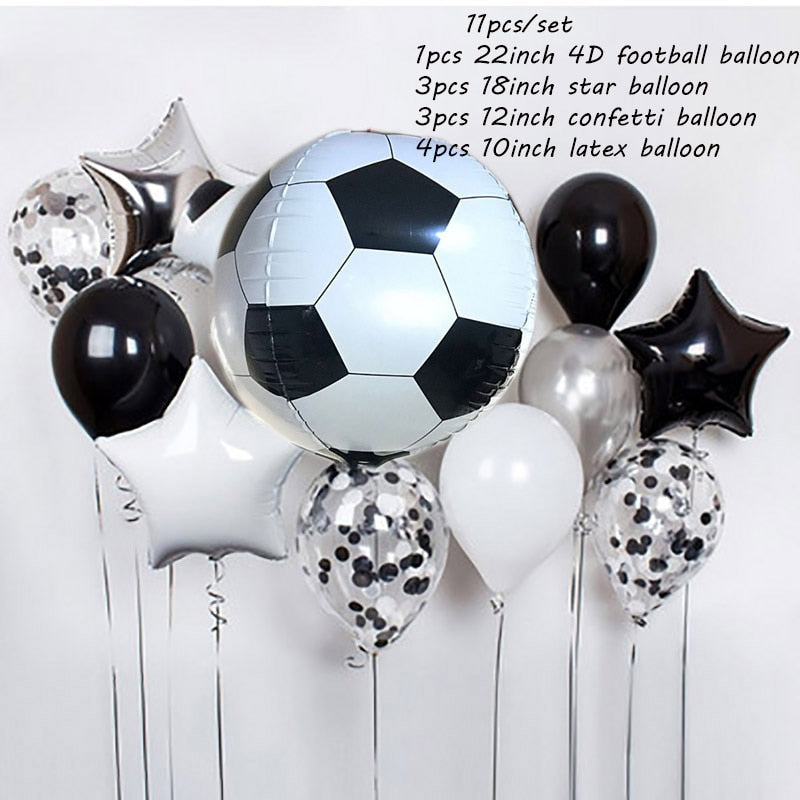 Qfdian Party decoration hot sale new Golden Trophy 18inch Football Star Foil Balloons Boy Man Birthday Party Decor Sports Games Air Balls Globos Baby Shower Supplies