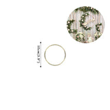 Qfdian Christmas 10-40cm Gold Iron Metal Ring Hoop Wreath Garland Floral Wreath For Home DIY Handmade Door Hanging Wedding Decoration Baby Shower