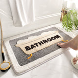 Qfdian Cozy apartment aesthetic Soft Bathroom Carpet Area Rugs Mat Water Absorbent Kitchen Carpet Floor Carpets for Living Room Home Decor Entrance Doormat