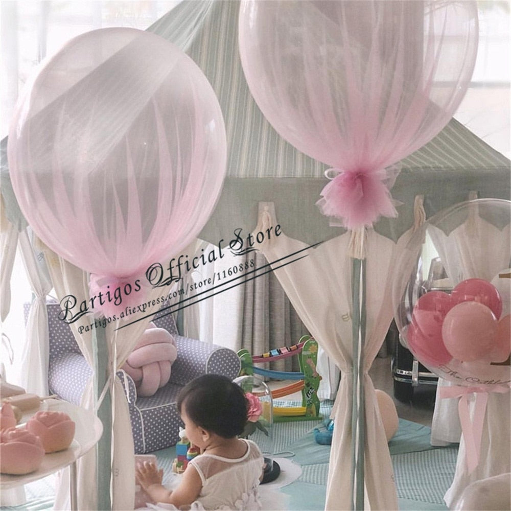 Qfdian wedding decorations hot sale new 50pcs No wrinkles Clear Bubble Balloons Transparent Helium Balloons Wedding Brithday Party Decor Globos Diy Love Valentine's Day