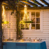 Qfdian Party decoration hot sale new 280/300 LED Vines Lights Copper Wire Curtain Lamp EU / US Plug Fairy Wedding Party Bedroom Garden Decoration Light String