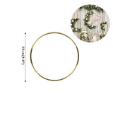Qfdian Christmas 10-40cm Gold Iron Metal Ring Hoop Wreath Garland Floral Wreath For Home DIY Handmade Door Hanging Wedding Decoration Baby Shower