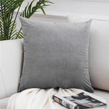 Qfdian Cozy apartment aesthetic valentines day decoration Solid Color Velvet Pillowcases Soft Cushion Covers Square Decorative Pillows For Sofa Bed Car Home Throw Pillow Christmas Gift