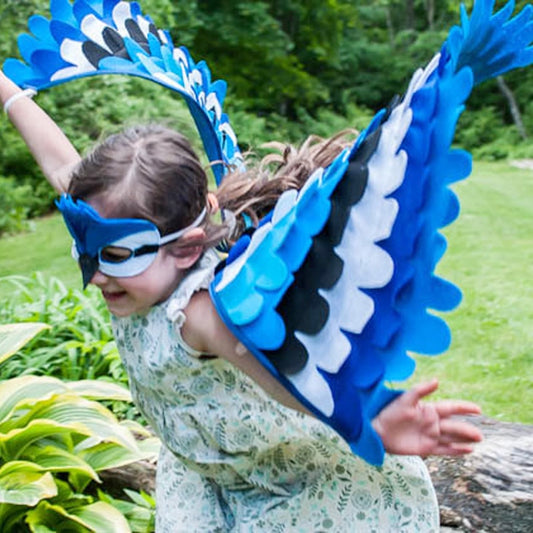 Qfdian halloween decorations halloween costumes halloween gift Kids Animal Costume Birds Felt Wings Fun Cosplay Halloween Costumes Butterfly Wing