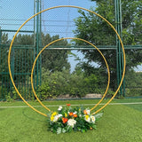 Qfdian wedding decorations for reception Wedding decoration props circle wedding arch background wedding arch background arche birthday wrought iron decorative props