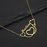 Personalized Stainless Steel Arabic Name Custom Necklaces For Women Men Gold Color Chain Lover Necklace Jewelry