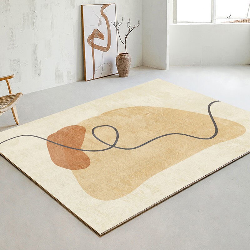 Qfdian valentines day decorations for the home Blue Modern Irregular Carpets for Living Room Large Area Rugs Big Carpet Rug Bedroom Sofa Kids Child Play Table Beside Floor Mat