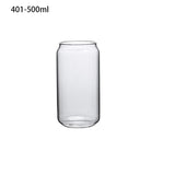 Qfdian Party gifts Party decoration hot sale new Holaroom Creative Can Shape Tea Juice Milk Glass Cup Coffee Mug Wine Glass Drink Cup High Borosilicate Glass Drinkware Durable