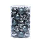 Qfdian  Christmas 34pcs Christmas Ball Set 4cm Christmas Decoration Christmas Tree Decoration Ball Christmas Pendant Christmas Tree Pendant