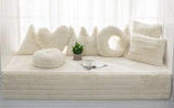 Qfdian Cozy apartment aesthetic hot sale new Fashion Fluffy Soft Plush Throw Crown Lovely Moon Pillow Cushion Home Sofa Bedroom Decor Toys Gift For Children 45x45cm