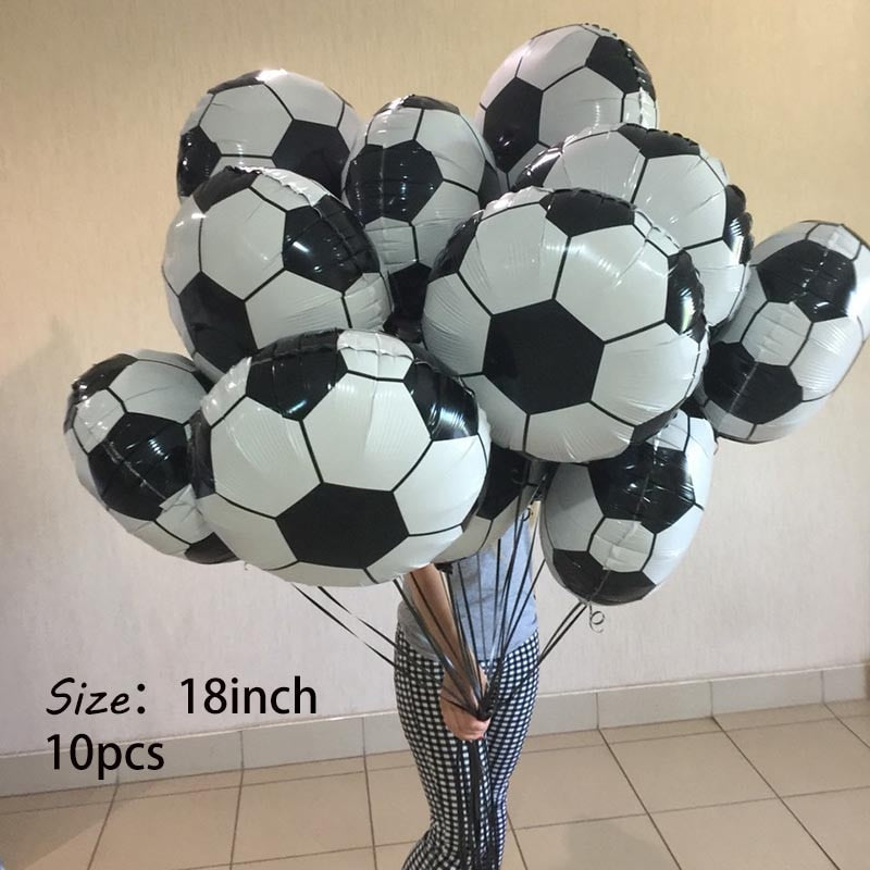 Qfdian Party decoration hot sale new Golden Trophy 18inch Football Star Foil Balloons Boy Man Birthday Party Decor Sports Games Air Balls Globos Baby Shower Supplies