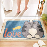 Qfdian Cozy apartment aesthetic Soft Bathroom Carpet Area Rugs Mat Water Absorbent Kitchen Carpet Floor Carpets for Living Room Home Decor Entrance Doormat