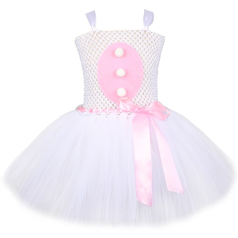 Qfdian halloween decorations halloween costumes Baby Girls Easter Bunny Tutu Dress for Kids Rabbit Cosplay Costumes Toddler Girl Birthday Party Tulle Outfit Holiday Clothes