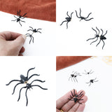 Qfdian Halloween Decoration Halloween Costumes For Woman 3D Creepy Black Spider Ear Stud Earrings For Haloween Party DIY Decoration
