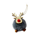 QFDIAN New 2pcs Christmas Balls Ornaments Bauble Pendant Elk Design Hanging Balls Mall Home Party Props For Christmas Tree Decorations