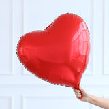 Qfdian valentines day gifts for her 24inch Heart love Balloons шарики Inflatable Foil Balloon for Wedding Valentine Day Decorations Helium Ballon I love you Globos