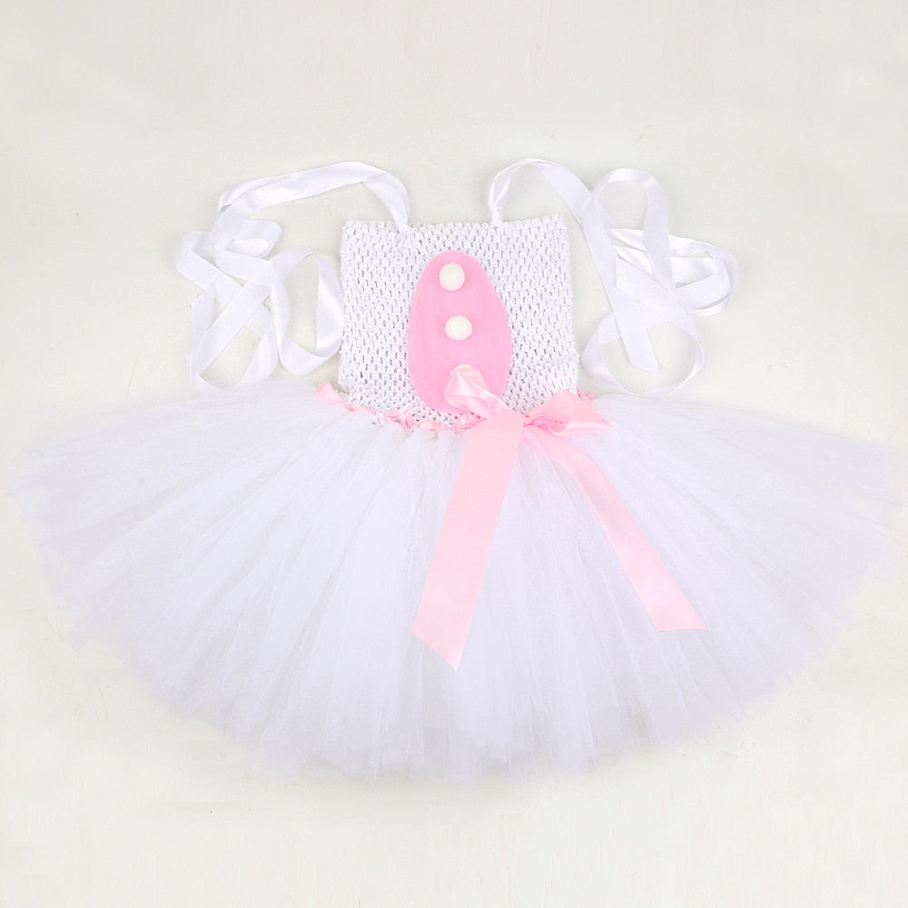 Qfdian halloween decorations halloween costumes Baby Girls Easter Bunny Tutu Dress for Kids Rabbit Cosplay Costumes Toddler Girl Birthday Party Tulle Outfit Holiday Clothes