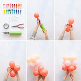 Qfdian Party decoration hot sale new 120Pcs Macaron Pink Green Color Balloons Garland Kit Arch Gold Butterfly Decors Wedding Baby Shower Decorations Globo Home Decor