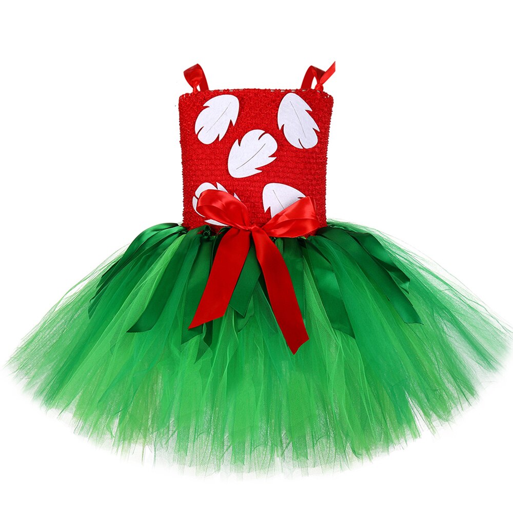 Qfdian halloween decorations halloween costumes Tutu Dress for Baby Girl Christmas Halloween Costume Kids Hawaiian Dresses for Girls Party Princess Outfits with Garland