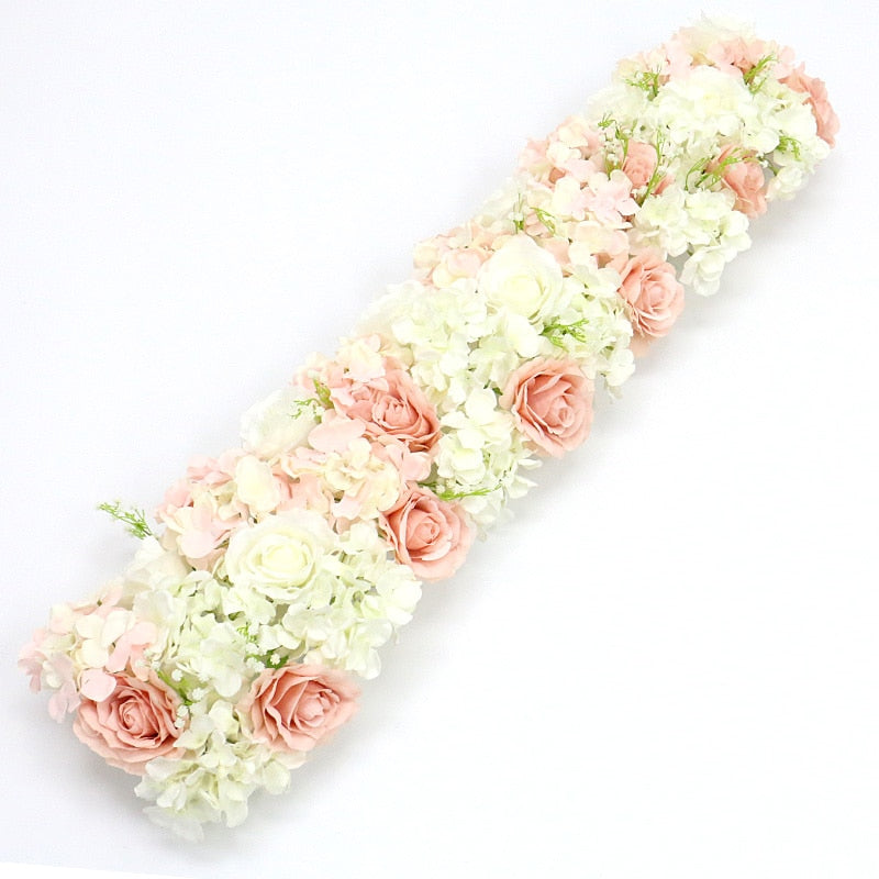 Qfdian Rose Artificial Flower Arrangement Table Centerpieces Flower Ball Wedding Arch Backdrop Decor Flower Row Party Layout