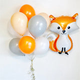 Qfdian Party decoration 1 set Jungle Safari Birthday Party Decorations Balloons Cartoon Animal Fox Foil Ballons Kids Anniversaire Supplies Baby Shower