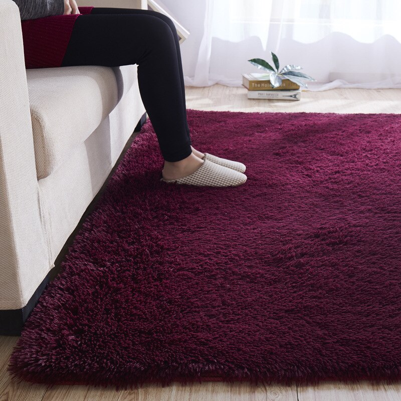 Qfdian Cozy apartment aesthetic Thick Faux Fur Carpet for Living Room Plush Rug Child Bedroom Fluffy Bedside Home Decor Area Rugs Soft Velvet Palor Floor Mat