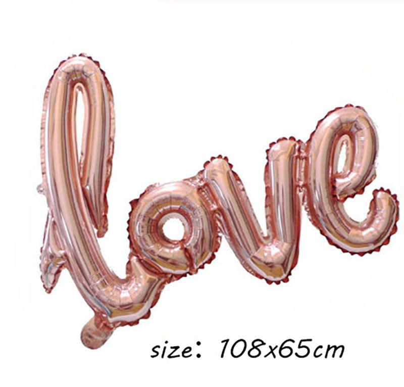 Qfdian Party decoration hot sale new Rose Gold Happy Birthday Party Decor Balloons Chrome Air Helium Balloon Baby Shower 18 25 30th Birthday Anniversary Decorations