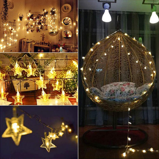Qfdian home decor hot sale new 3M RGB Christmas Decorations for Home 1.5M Curtain String Light Flash Fairy Garland Home Festival Decor 2022 New