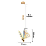Qfdian home decor hot sale new Butterfly Led pendant Lights Indoor Lighting Nordic Hanging Lamp Bedside Staircase Home Modern Bedroom Art pendente iluminação