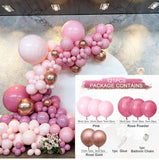 Qfdian Party decoration hot sale new Rose Apricot Balloon Garland Arch Kit Wedding birthday party decoration kids Confetti Latex Balloons Baby Shower Decor