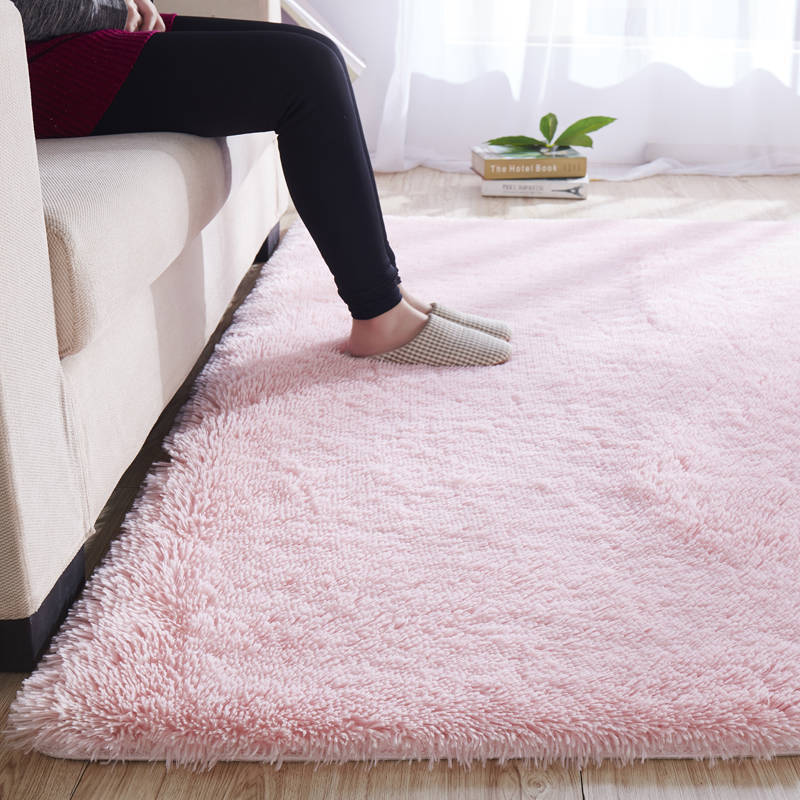 Qfdian Cozy apartment aesthetic Thick Faux Fur Carpet for Living Room Plush Rug Child Bedroom Fluffy Bedside Home Decor Area Rugs Soft Velvet Palor Floor Mat