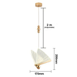 Qfdian home decor hot sale new Butterfly Led pendant Lights Indoor Lighting Nordic Hanging Lamp Bedside Staircase Home Modern Bedroom Art pendente iluminação