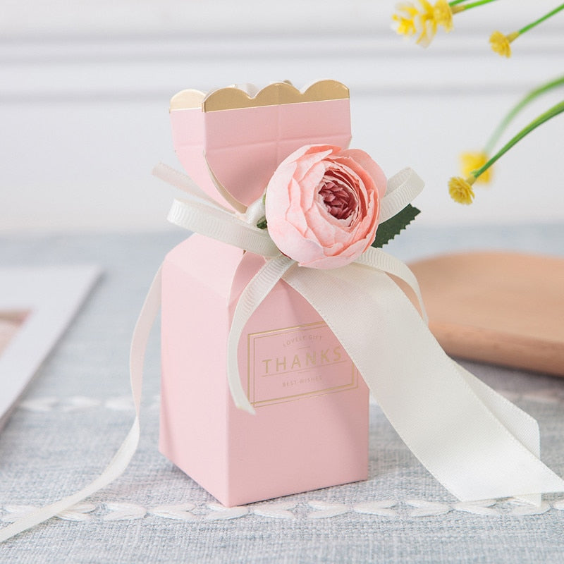 Qfdian Party gifts Party decoration hot sale new 20/50pcs New Marble Wedding Favor and Sweet Gift Bags Candy Dragee Box Wedding Baby Shower Birthday Guests Event Party Supplies