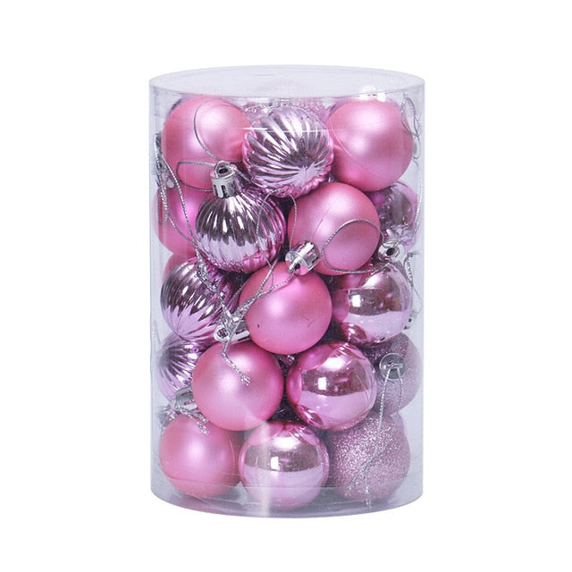 Qfdian  Christmas 34pcs Christmas Ball Set 4cm Christmas Decoration Christmas Tree Decoration Ball Christmas Pendant Christmas Tree Pendant